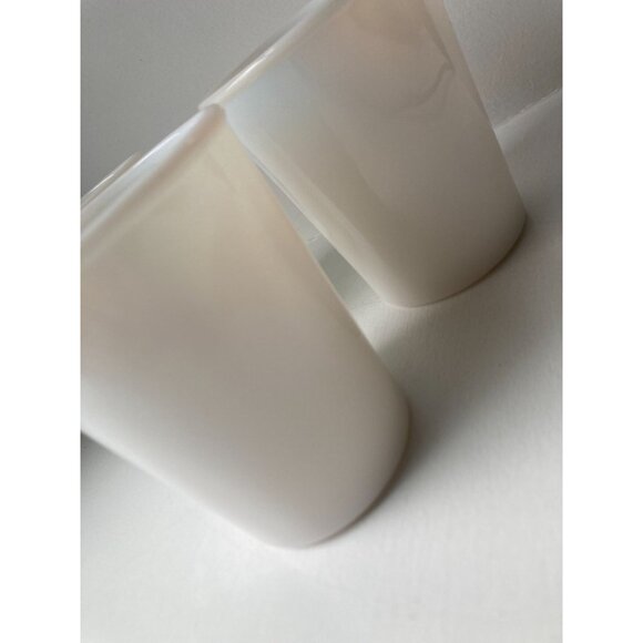 3 Vintage Hazel Atlas 3.5" Translucent White Milk Glass Juice Tumblers - Picture 8 of 10